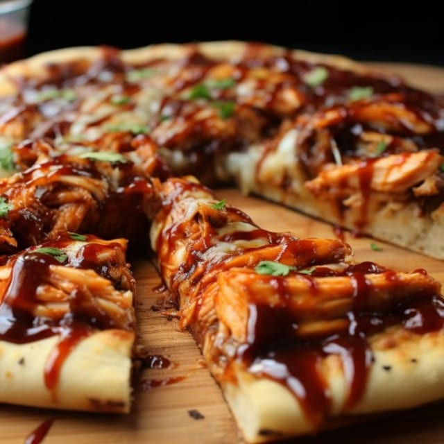 BBQ Chicken Pizza.
